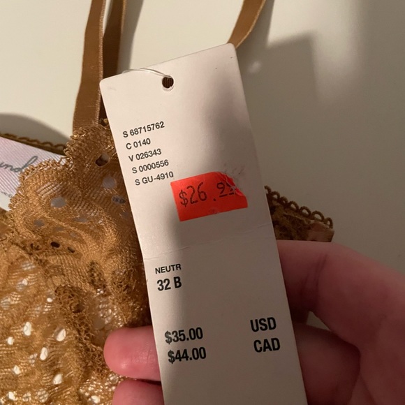 NWT Urban Outfitters Out From Under Brown Mesh Bra - Picture 5 of 7